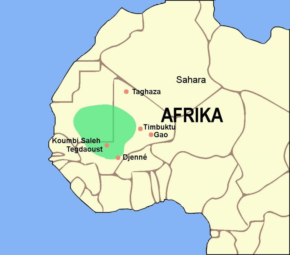 خريطة إمبراطورية غانا